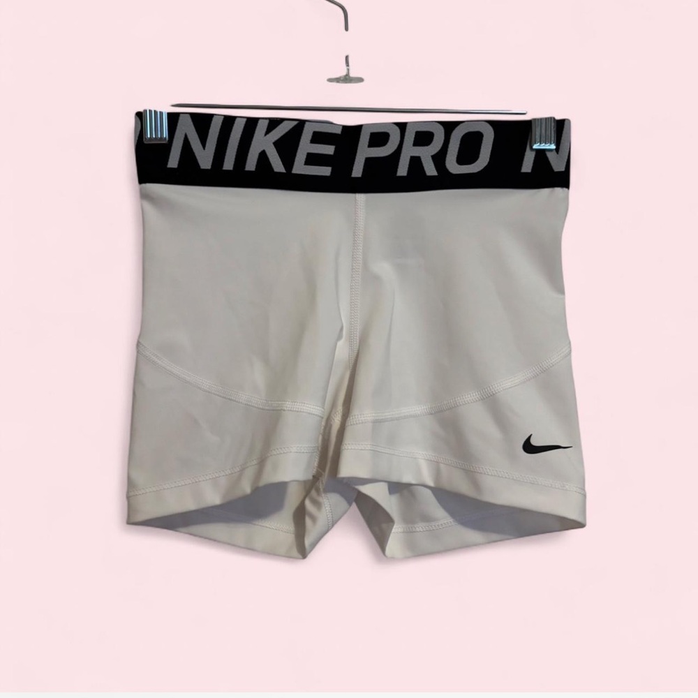 Nike Black and White Pro Dri-FIT Training Shorts